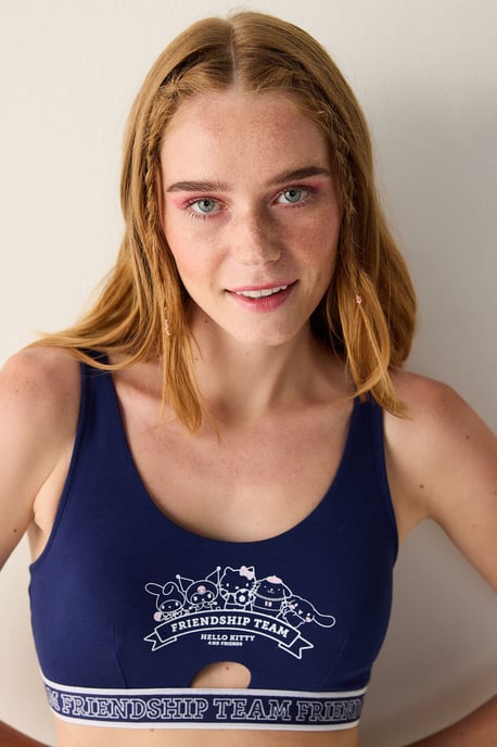 Bedruckter Baumwoll-Jersey-Bralette - Image 2