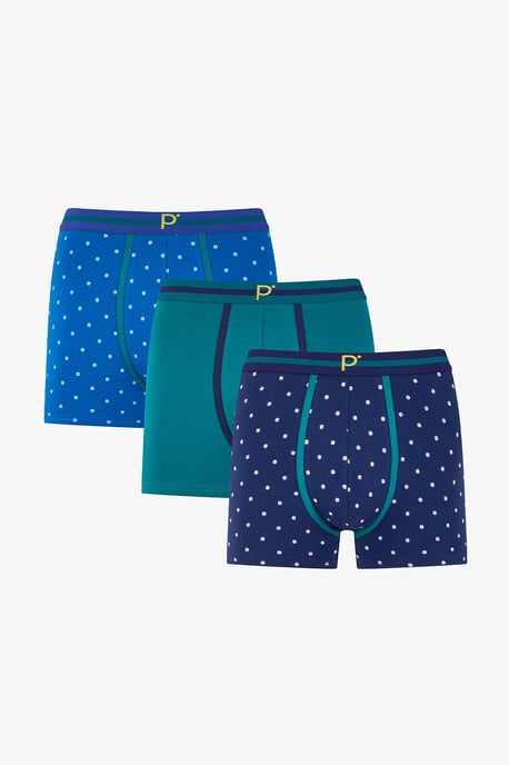 3er-Pack gepunktete Baumwoll-Boxershorts - Image 1