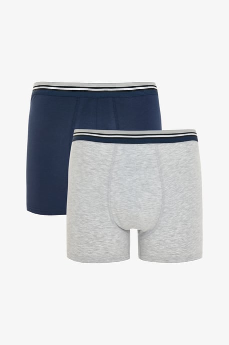 Herren Baumwoll-Elasthan Boxer Shorts, 2er-Pack - Image 1