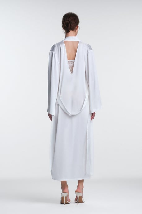 Gürtel-Stola-Kragen-Robe - Image 4