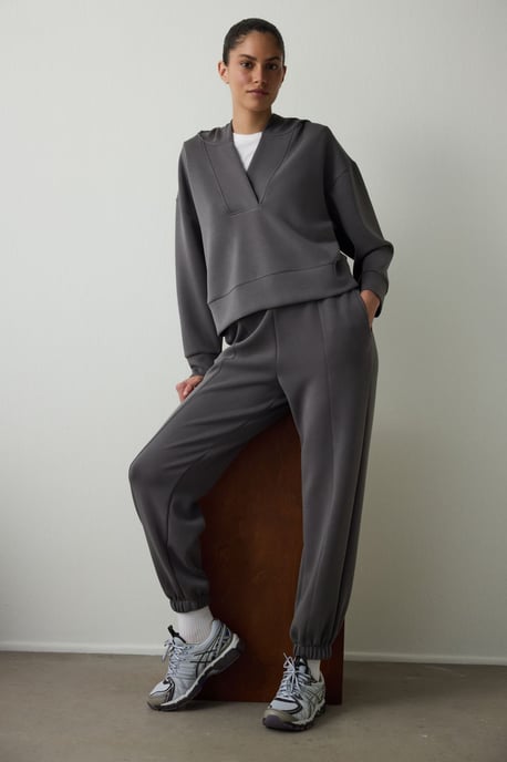 Damen Kurzarm Kapuzenpullover - Image 2