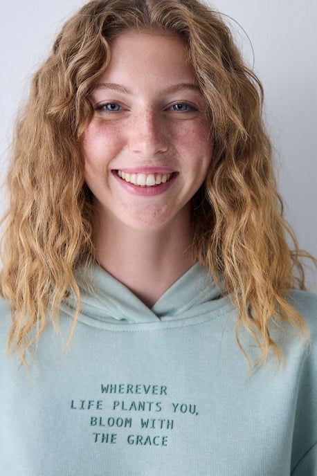 Druckierter Cropped-Hoodie für Frauen - Image 3