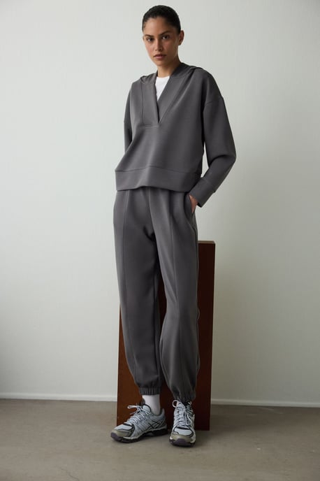Damen Kurzarm Kapuzenpullover - Image 3