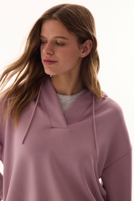 Oversized V-Neck Strick-Hoodie - Image 4