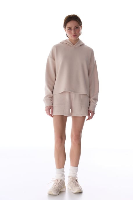 Übergroßer Strick-Hoodie - Image 3