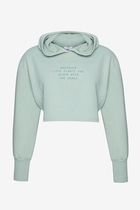 Druckierter Cropped-Hoodie für Frauen - Image 6