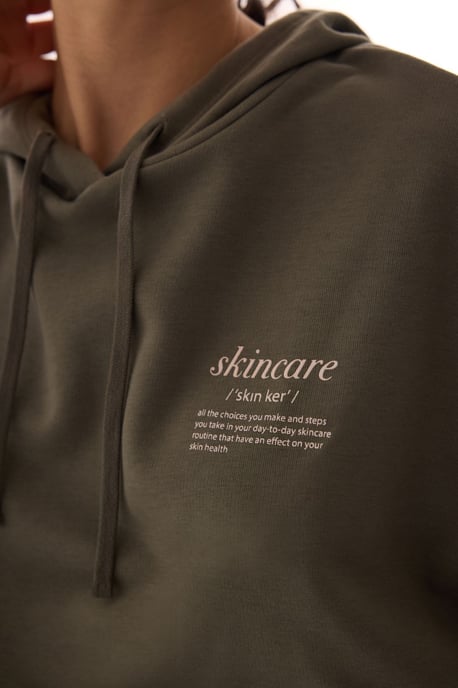Übergroßer kurzer Strick-Hoodie - Image 5