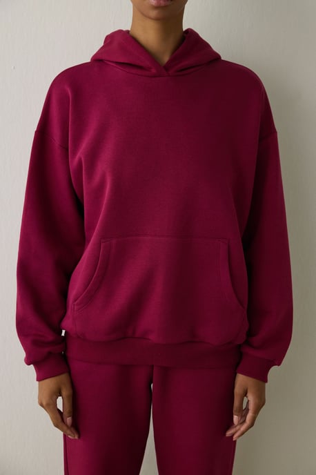 Übergroßer Baumwoll-Hoodie mit Tasche - Image 3