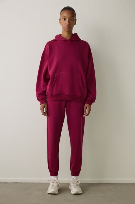 Übergroßer Baumwoll-Hoodie mit Tasche - Image 4