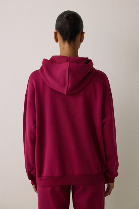 Übergroßer Baumwoll-Hoodie mit Tasche - Image 6