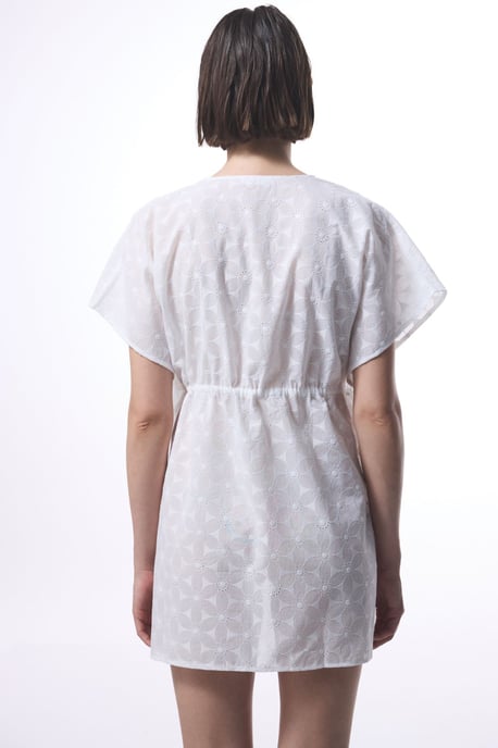 Bestickter Baumwollmischung Midi-Kimono - Image 2