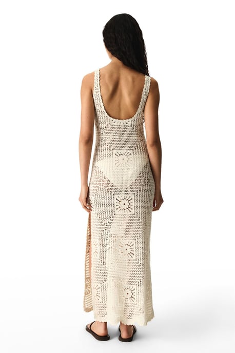 Texturiertes Baumwollstrick-Maxikleid - Image 2