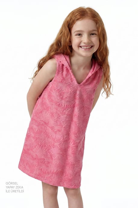 Strukturiertes Strick Mini-Kaftan Überwurf - Image 1