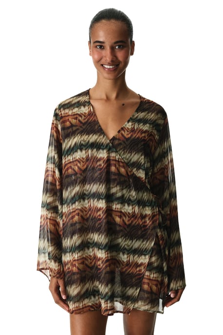 Ethnischer Woven Midi Strand Kimono - Image 2