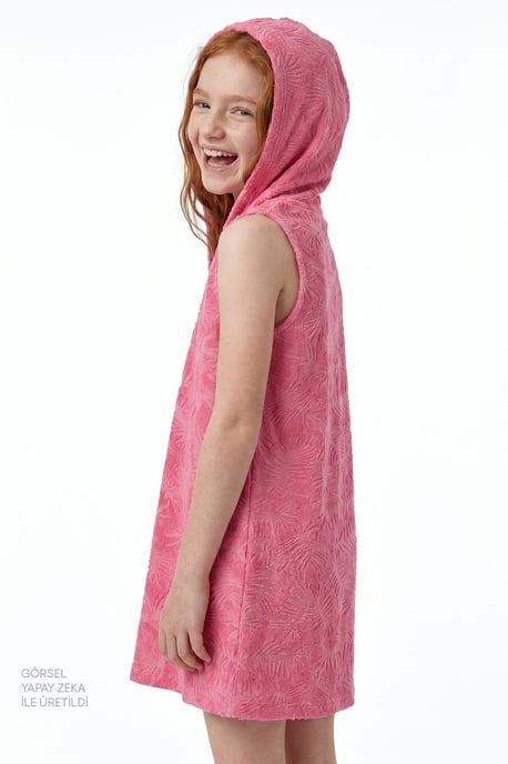 Strukturiertes Strick Mini-Kaftan Überwurf - Image 2