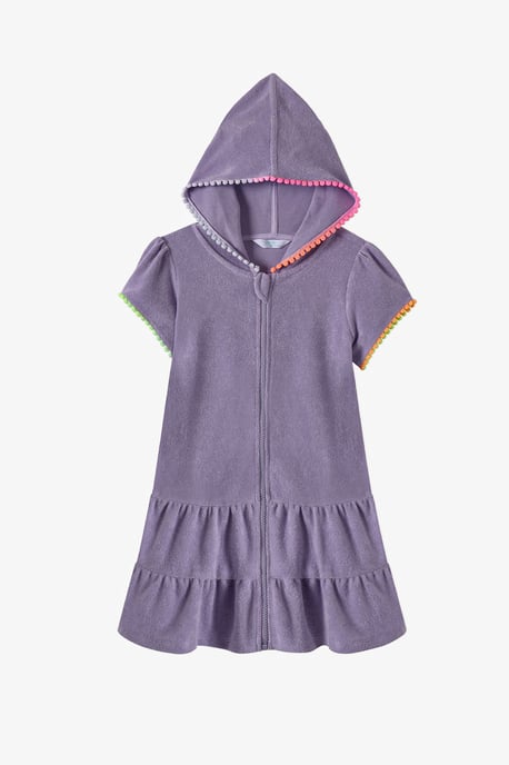 Jugend Mini Strick Kaftan Cover-up mit Pompon-Detail - Image 3