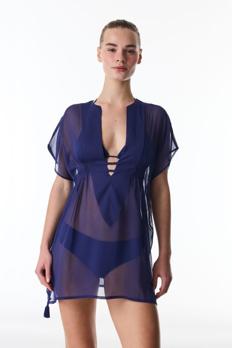 Mini Gewebter Strand-Kaftan mit Quasten - Image 5