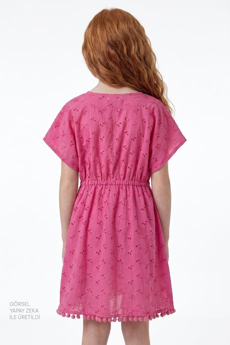 Bestickter Baumwoll Mini-Kaftan Überwurf - Image 2