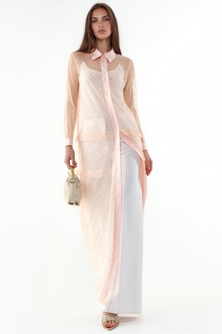 Maxi-Punkte Chiffon Strandüberwurf - Image 4