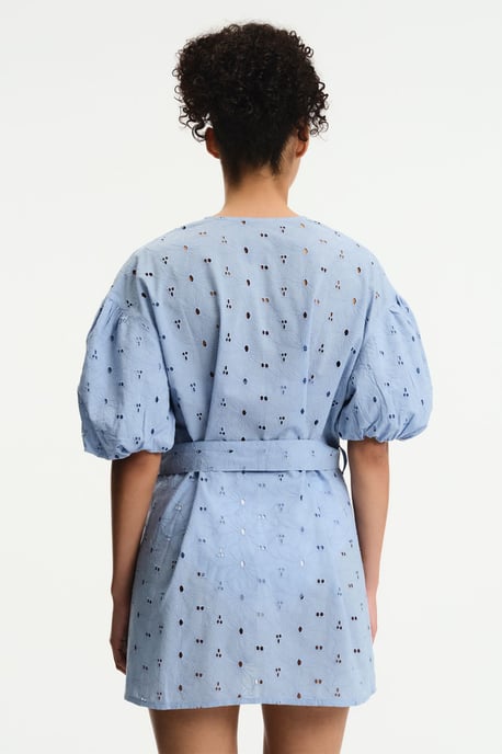 Bestickter Baumwoll-Strandkimono mit Gürtel - Image 2