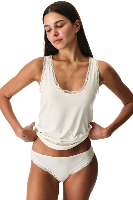 Spitzenbesetzte Strick-Cami-Bluse - Image 2