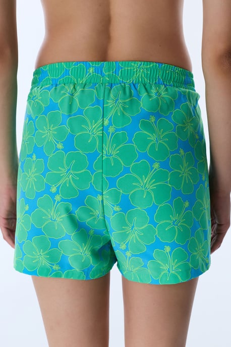 Blumenmuster Gewebte Shorts zum Überziehen - Image 2
