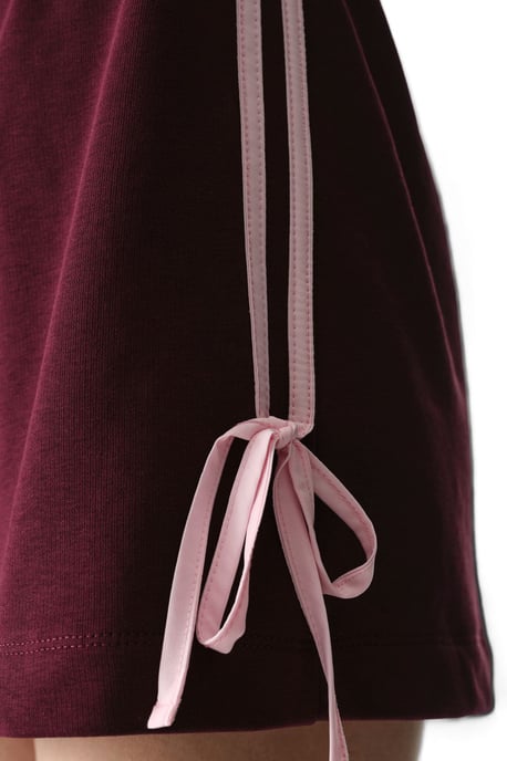 Damen Oversized Gestrickte Jersey-Shorts mit Schleifendetail - Image 3