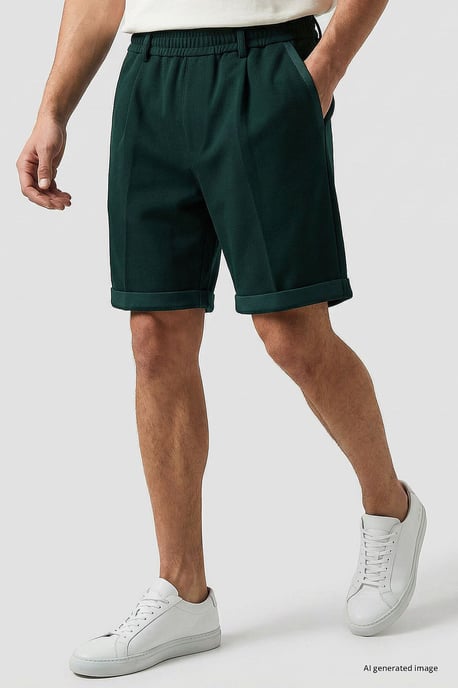 Herren Mid Waist Weite Shorts - Image 1