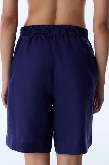 Leinenweite Shorts mit mittlerer Taille - Image 2