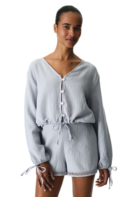 Damen Baumwoll-Mittelbund-Shorts zum Hineinschlüpfen - Image 4