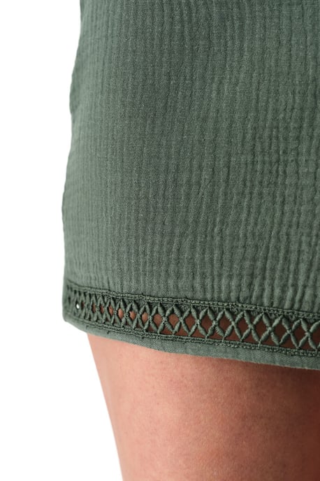 Damen Baumwoll-Mittelbund Gewebte Shorts - Image 3