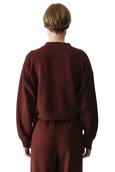 Übergroßes Gestricktes Sweatshirt mit Rundhalsausschnitt - Image 2