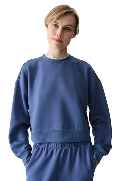 Übergroßes Gestricktes Sweatshirt mit Rundhalsausschnitt - Image 3