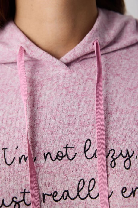 Bedruckter Rundhalsausschnitt Sweatshirt mit Knopfdetail - Image 4