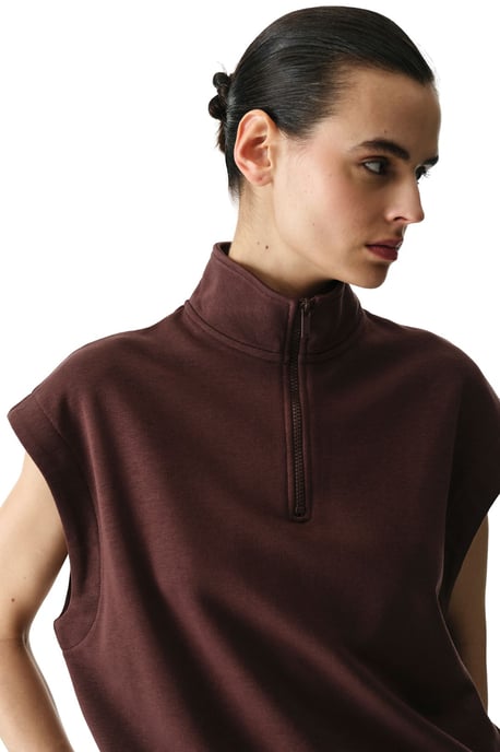 Ärmelloses Halbzip-Sweatshirt - Image 4