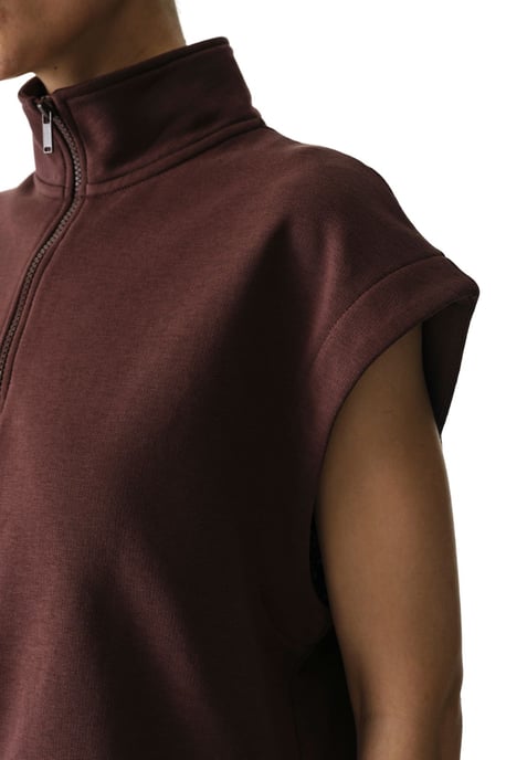 Ärmelloses Halbzip-Sweatshirt - Image 5