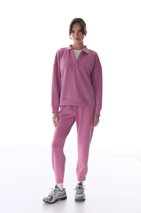 Übergroßer Strickpullover mit Bindekragen - Image 3