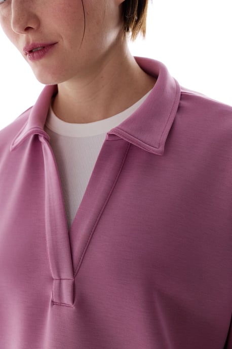 Übergroßer Strickpullover mit Bindekragen - Image 4