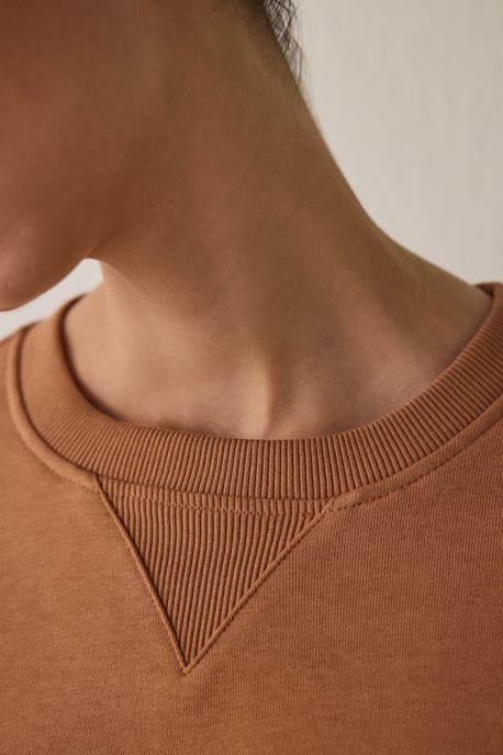 Damen Oversized Kurzarm Rundhals-Pullover - Image 4