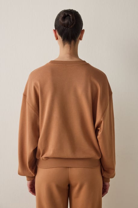 Damen Oversized Kurzarm Rundhals-Pullover - Image 5