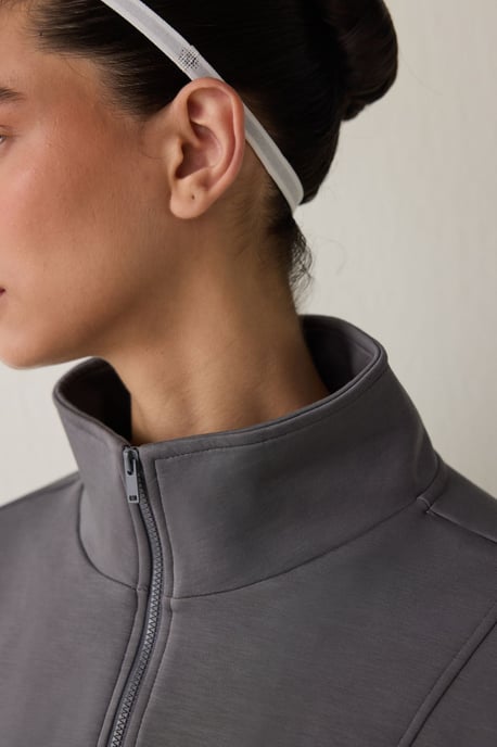 Übergroßer Half-Zip Strickpullover - Image 5