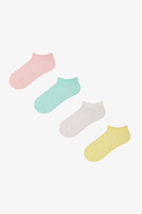 4er-Pack gerippte Crew-Socken - Image 1