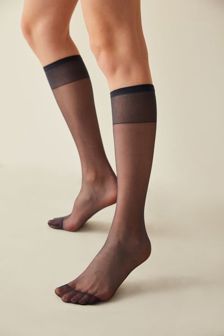 Elastische Jersey Crew-Socken - Image 1