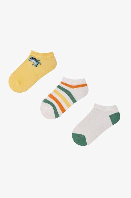 3er-Pack gestreifte Crew-Socken - Image 1