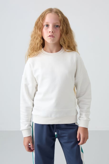 Jugend Unisex Baumwoll-Mischung Sweatshirt - Image 1
