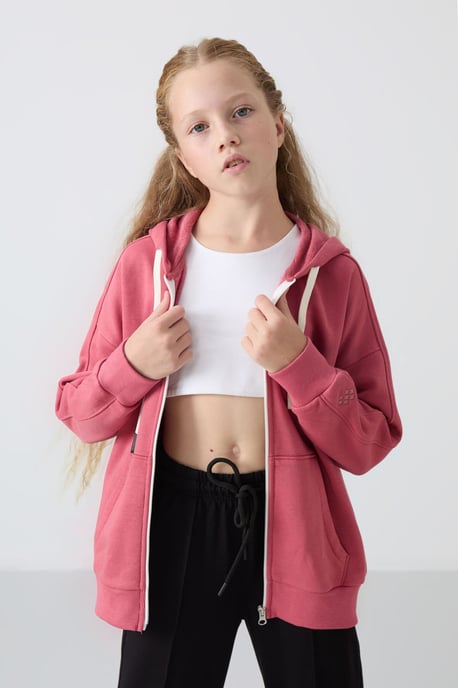 Jugend Unisex Kapuzenzipper Sweatshirt - Image 5