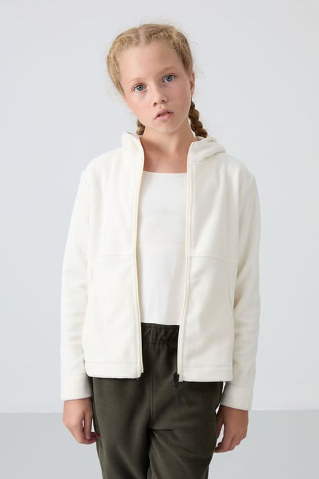 Jugend Unisex Kapuzenzip-Sweatshirt - Image 2