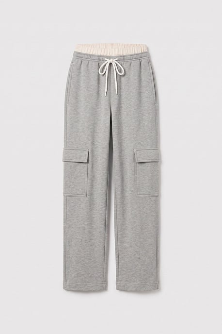 Jugend Unisex Elastischer Bund Weite Beinform Sweatpants - Image 1