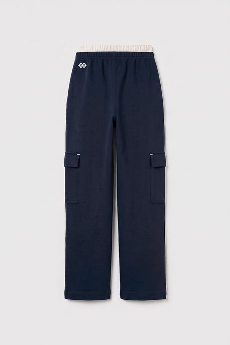 Jugend Unisex Elastischer Bund Weite Bein Jogginghose - Image 2