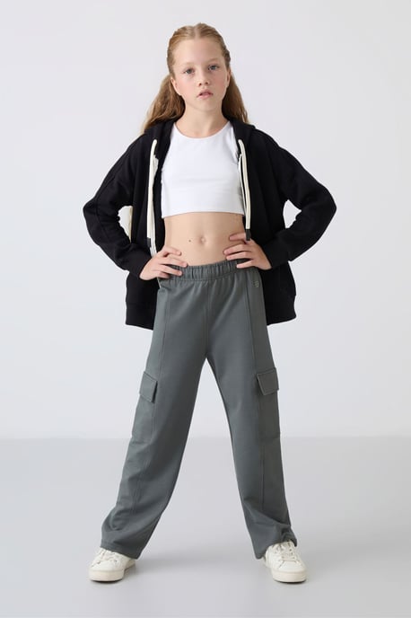 Jugend Unisex Baumwollmischung Hosen - Image 1